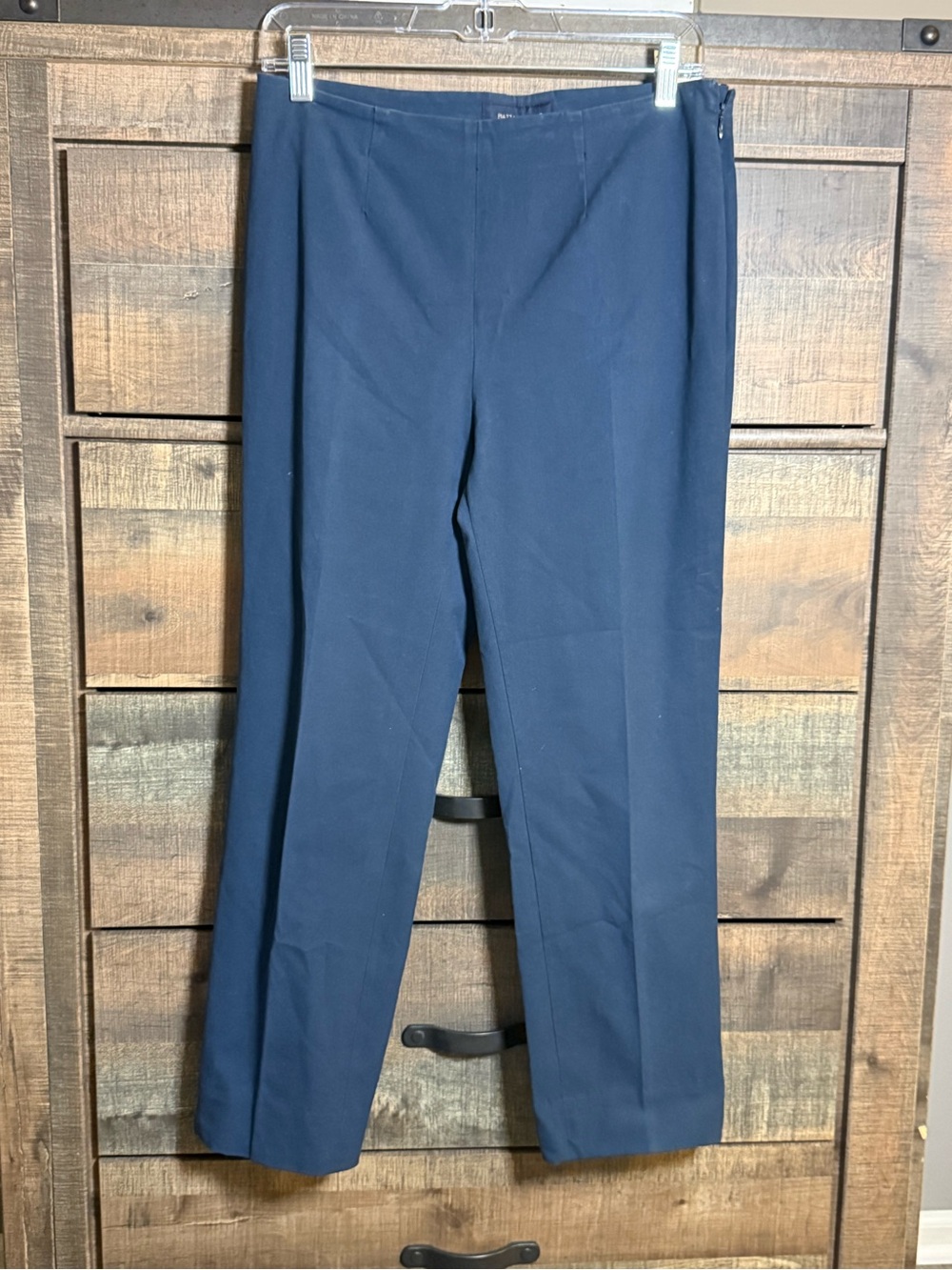 Piazza Sempione Audrey Navy Straight Leg Pants Size IT 44 US 8 Made in Italy